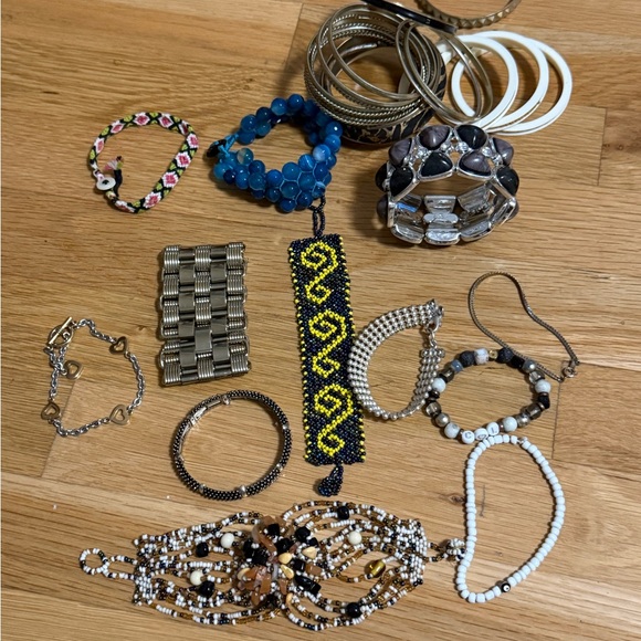 Jewelry - Eclectic Statement Jewelry Lot 15+ Pieces Boho, Gothic & Coastal Style bracelets